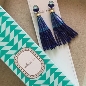 Stella and Dot Iris Tassel Earrings - NWT